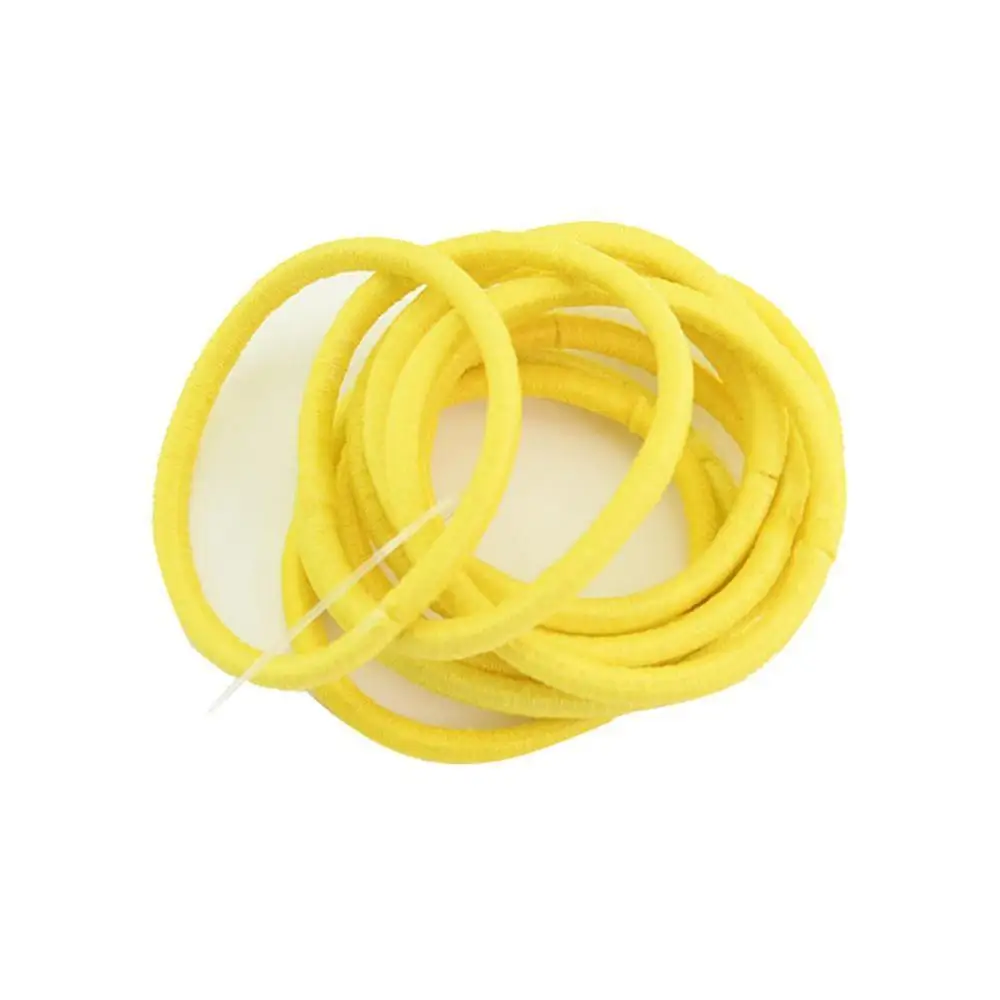 20 шт./пакет Сертифицированные продукты Новинка 4,5 см держатель для волос резинки для волос Эластичные аксессуары женский галстук-резинка для девочек - Цвет: Yellow