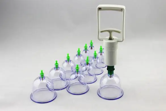 12 pcs/ Set Chinese Health care Medical Vacuum Body Cupping Set Portable Massage Therapy Kit body relaxation healthy Massage set 2