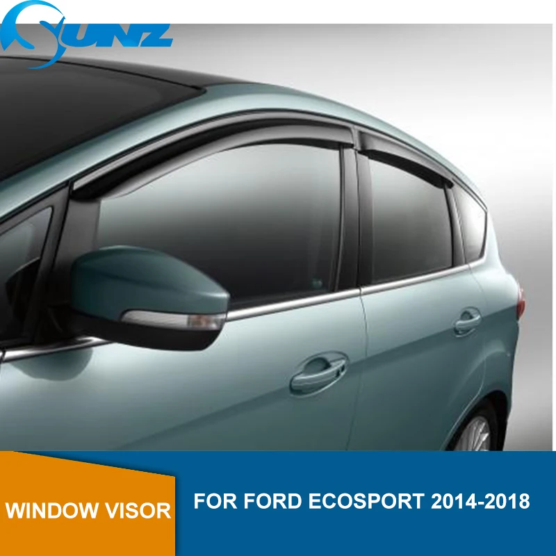 Боковые оконные дефлекторы для FORD ECOSPORT 2014 2015 2016 2017 2018 ABS черный Автомобильный