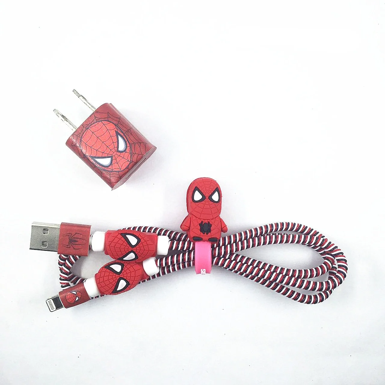Набор намоток кабелей Disney мультяшное зарядное устройство протектор кабеля USB +