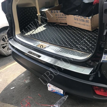 

For Toyota Highlander 2018 2019 2pcs Rear Trunk Guard Door Sill Anti-Kicked Scratch Trim Stainless Steel Car Styling Accessories