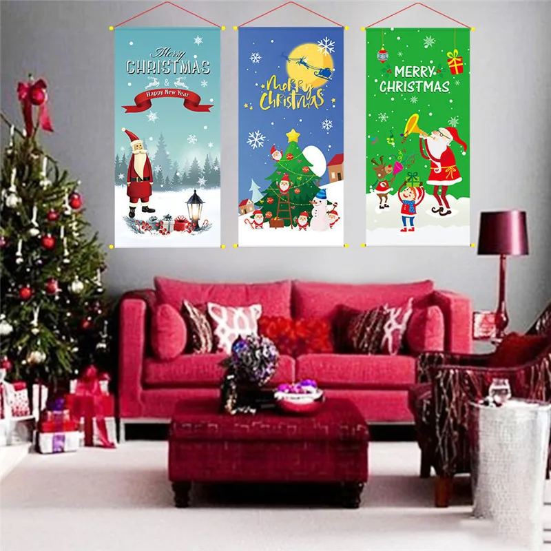 Lychee двухсторонние садовые флаги серии Merry Christmas льняные баннеры вечерние баннеры флаги DIY праздничные украшения аксессуары