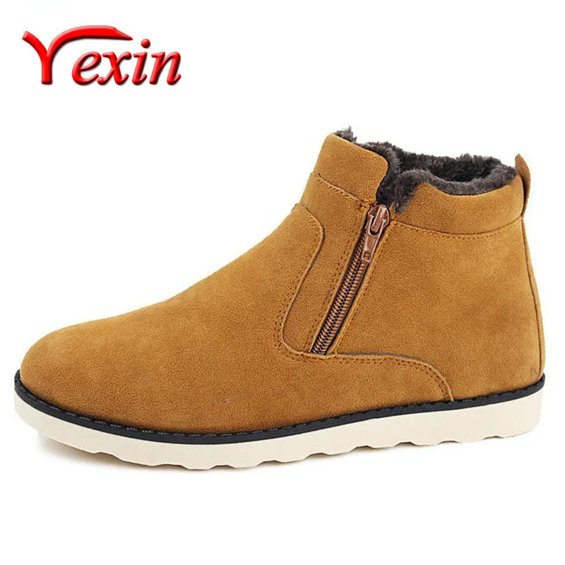 Botas de nieve de gran oferta para hombre, zapatos de invierno económicos, botas cálidas antideslizantes a la moda, zapatillas de deporte, botines para hombre, botas de invierno de talla grande