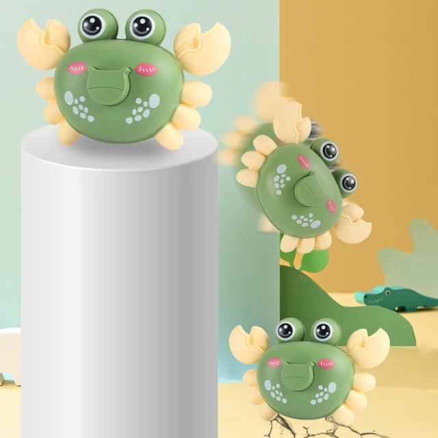 Press Crawling Crab Clockwork Toys For Baby Cute Cartoon Classic Wind Up Crab Toys Funny Pull Back Animal Bath Toys For Children 1