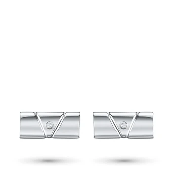 

Cufflinks in silver with diamond e0601zp01181200