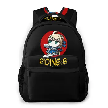 

Saber Rider Backpack for Girls Boys Travel Rucksack Fate stay night Printing