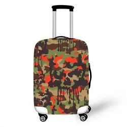 Эластичный Защитный чехол для багажа, защитный чехол для чемодана, чехлы на колесиках, 3 Аксессуары для путешествий, камуфляжный узор