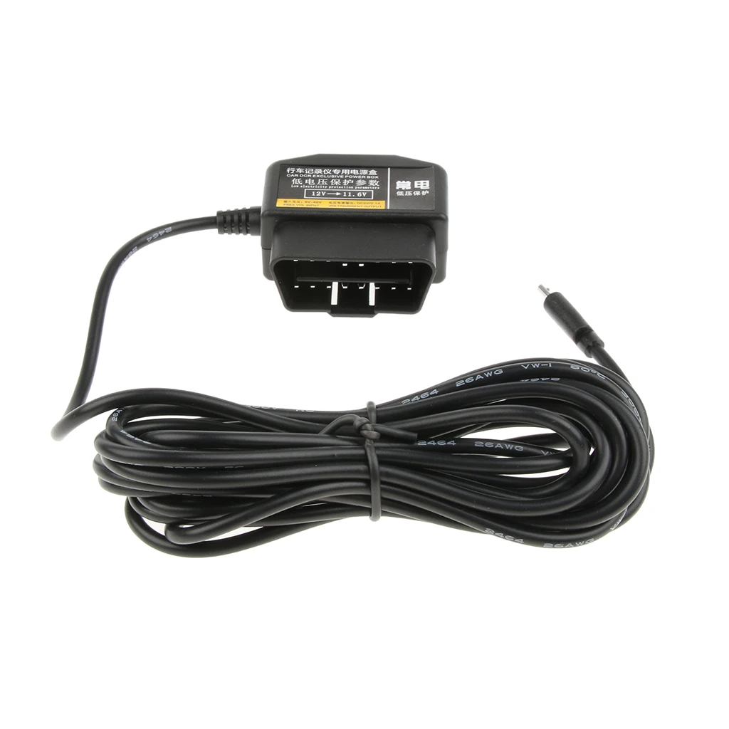 Premium 3.5 Meter Car Dash Cameras Hardwire Kit 12V/36V to 5V for DVR GPS Buck Cables