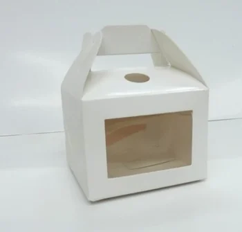

Portable Cake Box With Window Birthday Cake Box ,Transparent Open Window Cake Packaging