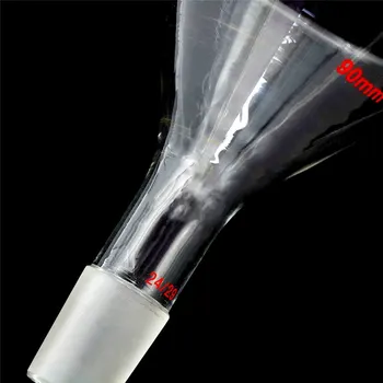 

100ml Chemistry Laboratory Glassware Hot Lab Glassware,Made From Borosilicate 90mm 24/40 Glass Powder Funnel