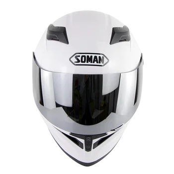 

Full Face Double Lens Highway Riding Motorbike Helmets Soman SM960 Retro ECE Motorcycle Helmet casco capacete moto +Multi Visor