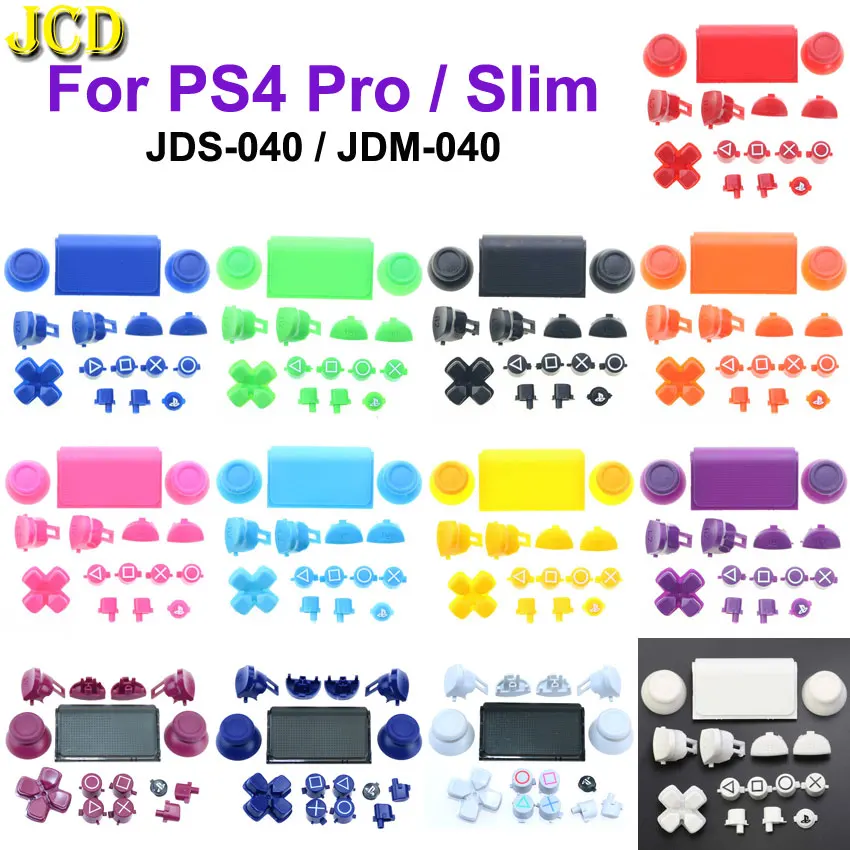 JCD 1Set Plastic Full Set Joysticks D-pad R1 L1 R2 L2 Direction Key AB XY Buttons For Sony PS4 Pro JDS 040 JDM Controllers | Электроника