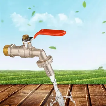 

1/2'' or 3/4'' Brass Single Cold Washing Machine Water Tap Water Flow Control Faucet Water Tank Pipe Connector