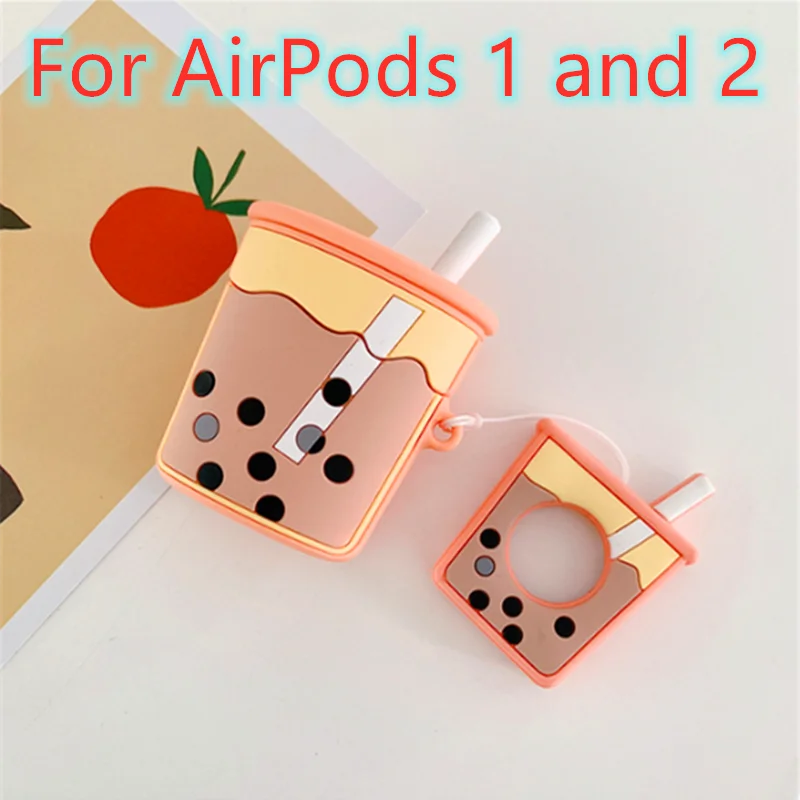 For AirPods 1 and 2 3D милый чехол для наушников для Apple AirPods 1 2 3 Pro, силиконовый чехол Airpods3, защитный чехол, аксессуары - Цвет: For AirPods 1 and 2