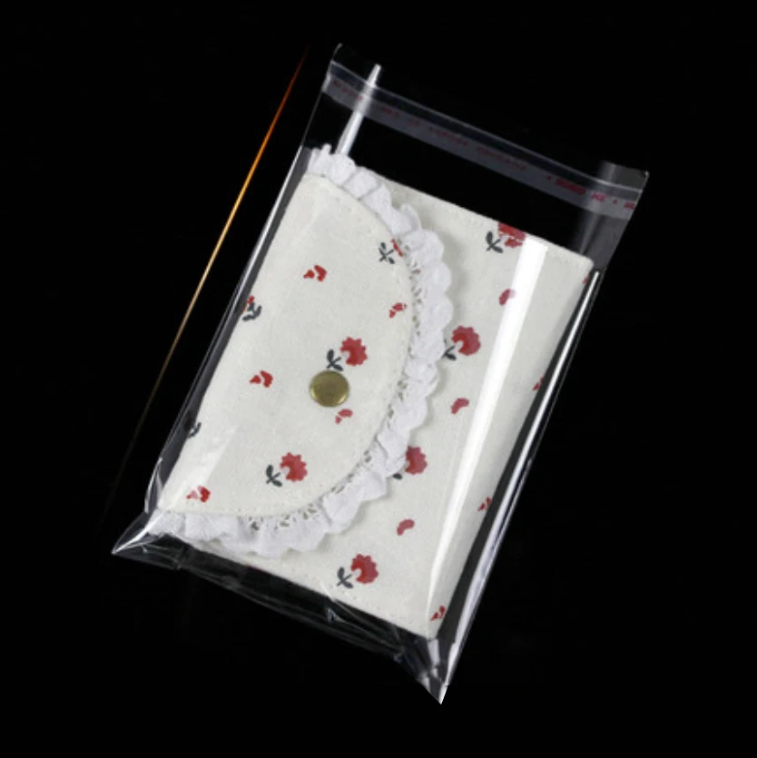 500/1000 шт 10*13 см прозрачные самоклеящиеся пакеты Opp еда ювелирные изделия подарок для конфет и печенья мешок карты пластиковый мешок рождественские украшения