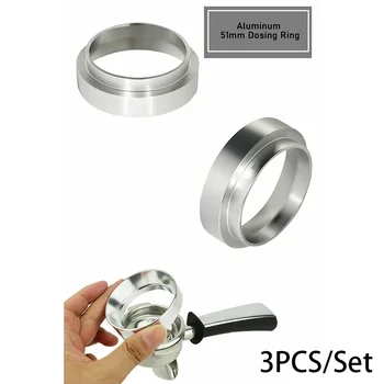 

Kitchen Filter Basket Tool Gadgets 51MM Coffee Tamper Cup Dispensing Ring