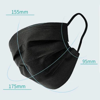 

Windproof Waterproof Face Shield Filtration Features Elastic Earrings Disposable Respirators Non-woven Fabric Air Filter