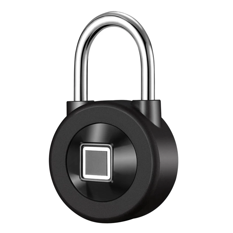 

Fingerprint Padlock, Intelligent Metal Waterproof Ios/Android App Intelligent Remote Control Keyless Luggage Lock, Suitable for