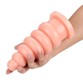 New Arrival Big Anal Plug Dildo Sex Toys For Women Men Fist Strap On Masturbators Prostate Massage Butt Plug Pull Bead Anal Toy 3