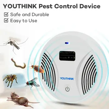 

Electronic Ultrasonic Pest Reject Bug Mosquito Cockroach Killer Rodent Repeller