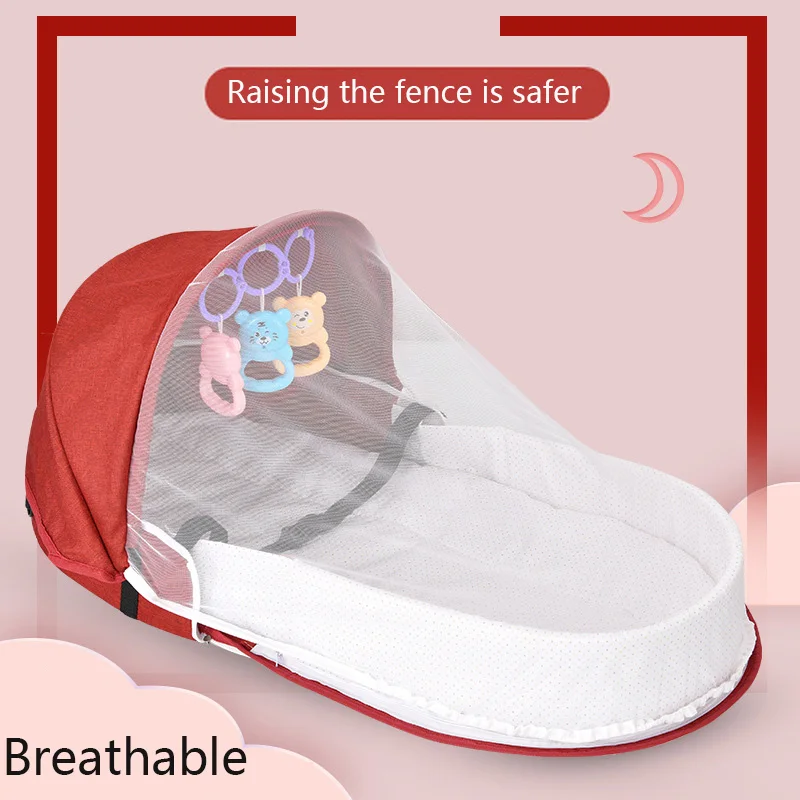 Baby Nest Bed Portable Crib Mosquito Net Travel Bed Infant Toddler Cotton Cradle for Newborn Baby Bed Sleeping Basket Cot