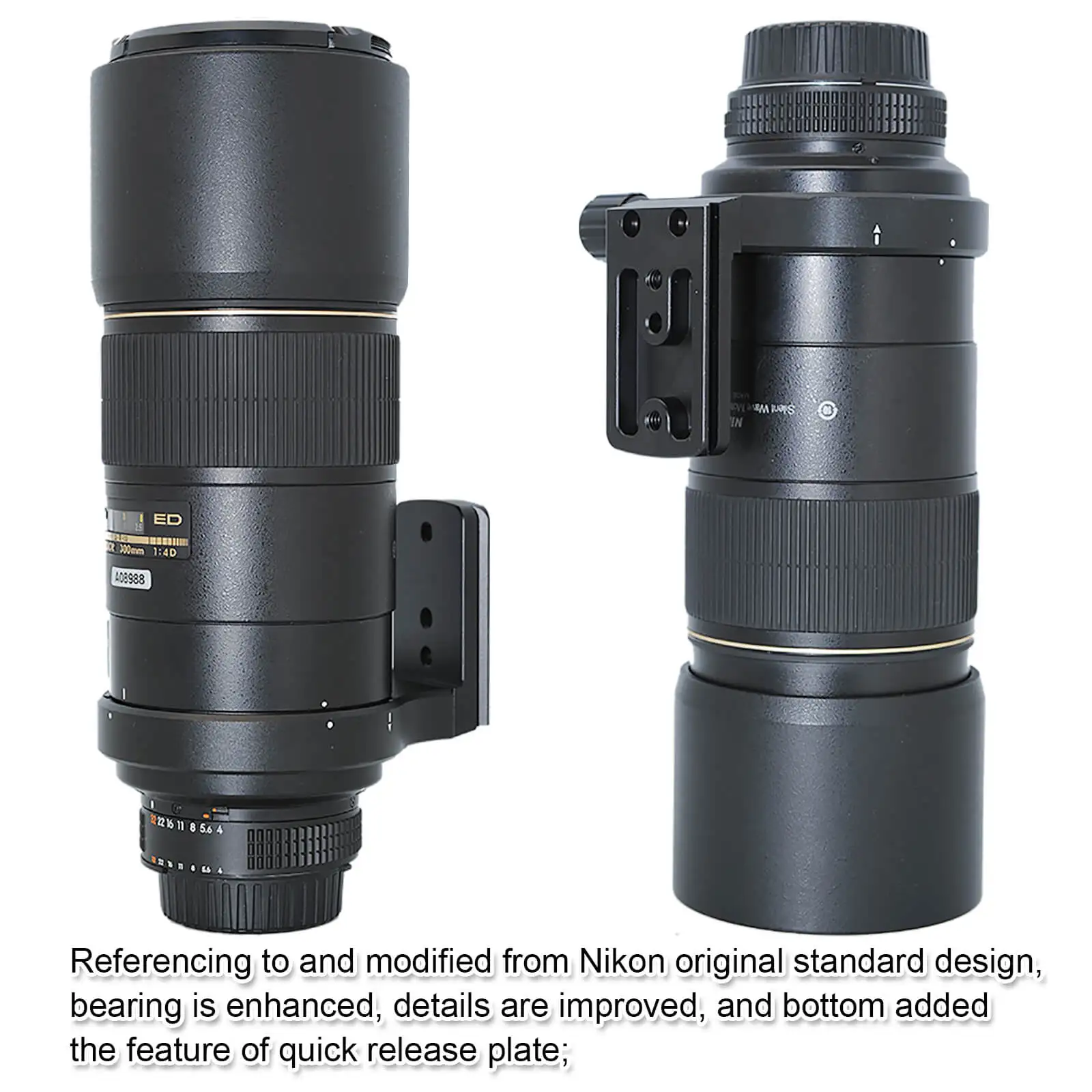 Кольцо для крепления штатива на объектив для Nikon AF VR Zoom-NIKKOR 80-400 мм f/4,5-5.6D ED объектив и Nikon AF-S NIKKOR 300 мм f/4D IF-ED
