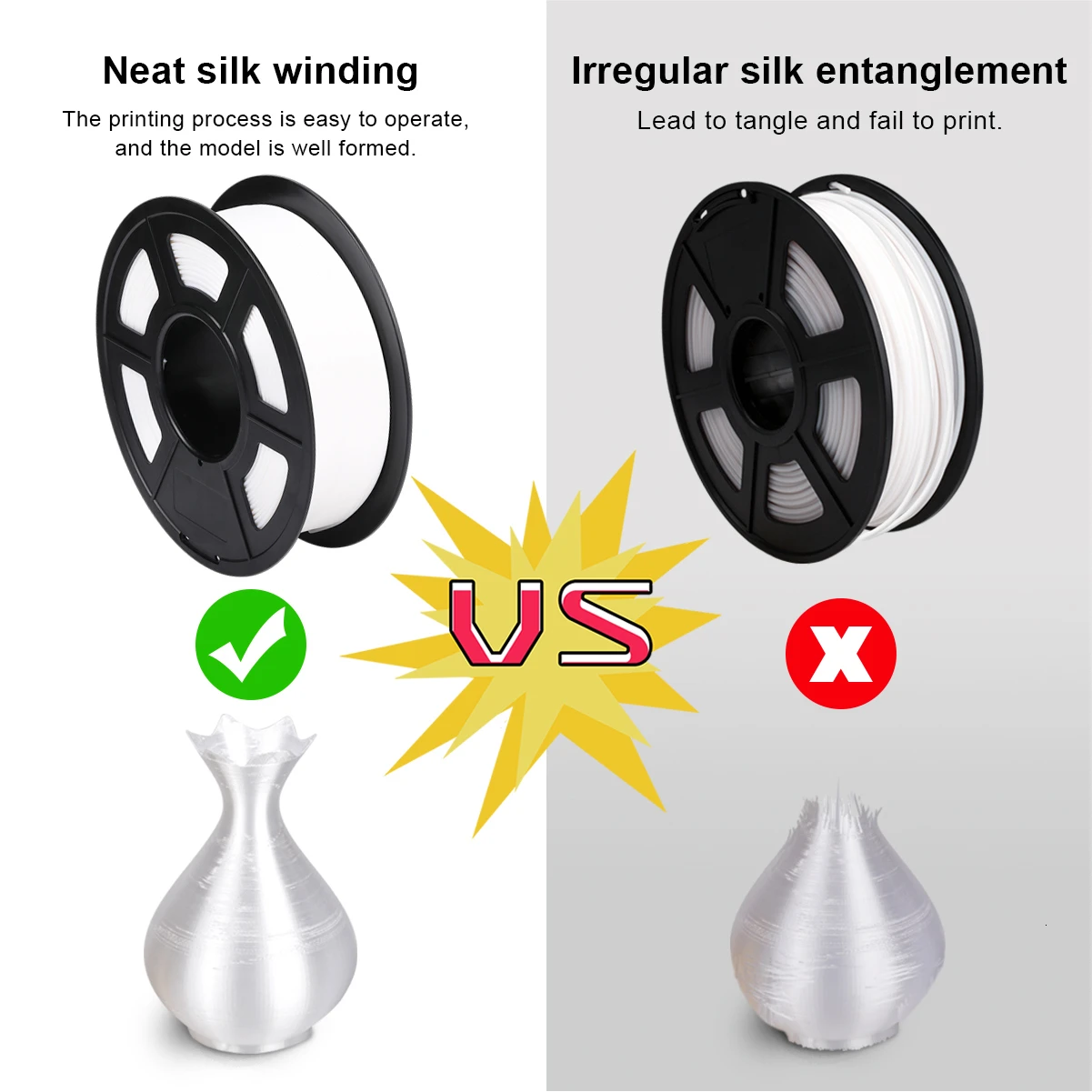 DIY 아트워크 인쇄용 PLA 필라멘트, 반짝이는 금속 같은 블랙 레드 컬러, 실크 3D 프린터 필라멘트, 1.75mm, 1kg, 2 롤, 신제품