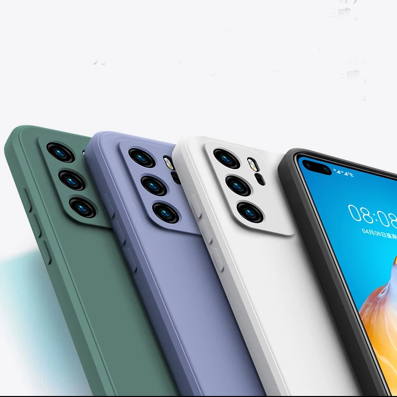 Чехол для Huawei P40 Pro P40PRO новинка 2020 мягкий защитный чехол из жидкого силикона