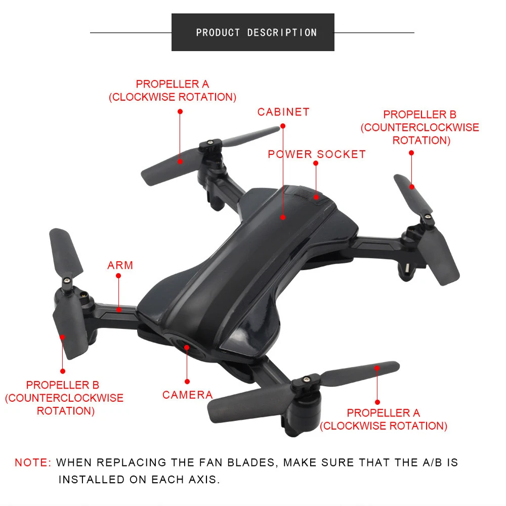 

RC quadcopter,GPS folding UAV folding four-axis aircraft 5G real-time image transmission HD aerial model Folding drone USB Toys