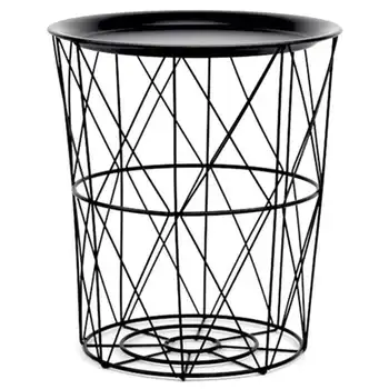 

Nordic Creative Golden Iron Metal Tea Fruit Snack Service Plate Tray Dirty Storage Basket for Home Living Room Sofa Side-Dropshi