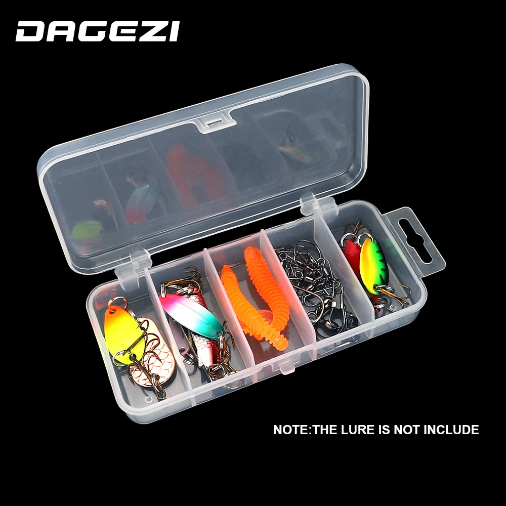 Коробка для рыбалки DAGEZI из ПВХ 17 6*8 9 см коробка приманки чехол хранения 5