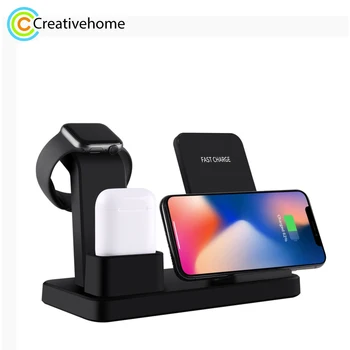 

Q12 3 in 1 Quick Wireless Charger for iPhone, Apple Watch, AirPods and other Android Smart Phones