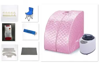 

Pink Portable Therapeutic Steam Home Sauna Bath Set Slimming Relieves Pain Muscle Massage Tool Sauna Spa Massager For Winter HWC