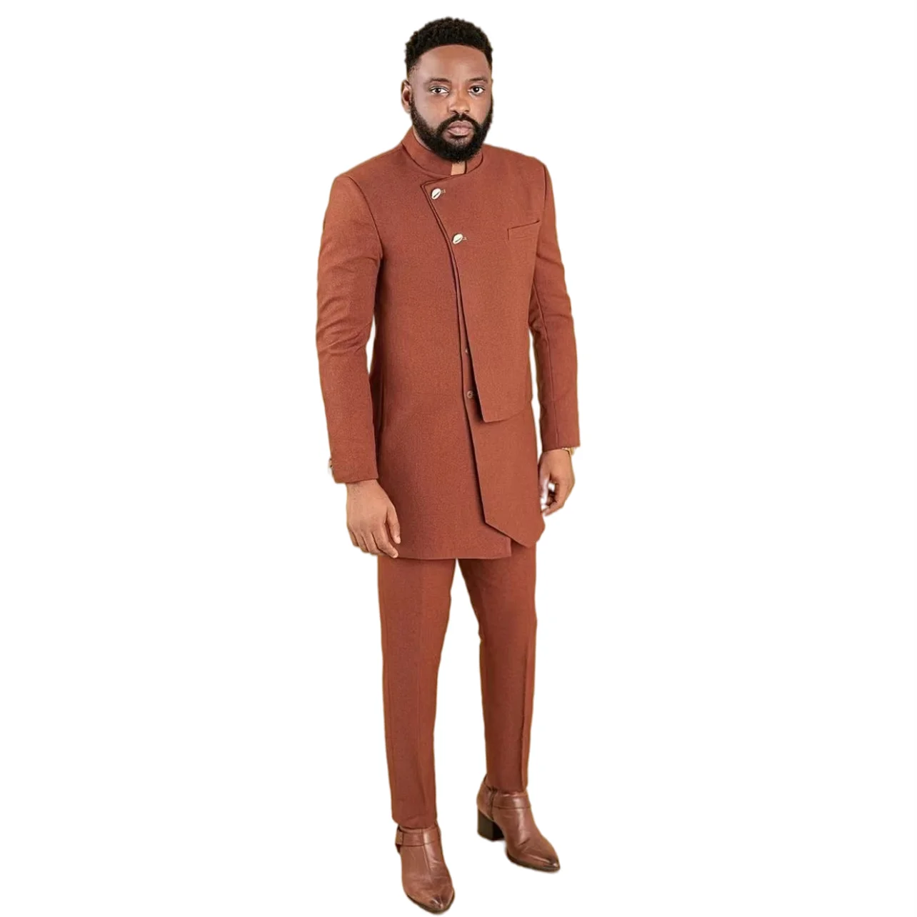 

Africa Latest Coat Pants Design Custom Men Suits Long Blazer 2 Piece Slim FIt Tuxedo Prom Jacket Male Clothes Set/Fashion Outfit