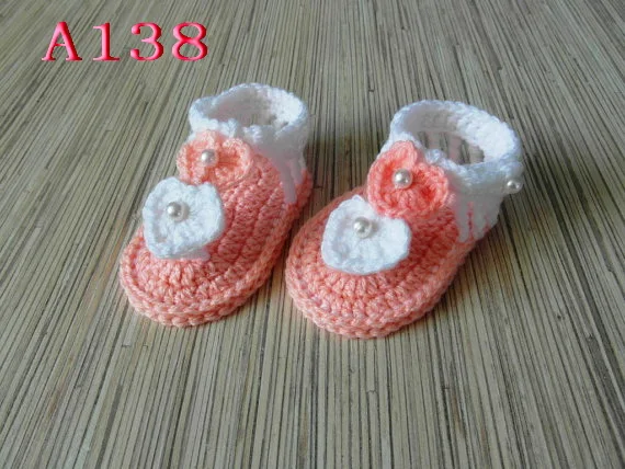 Детская обувь ручной работы с вязаным крючком для девочек детские летние розовые