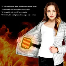 Winter travel Jacket Heater Smart Coat Heater Keep Warm and Temperature Control Clothes Camping DIY Heating Device Universal