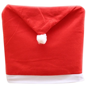 

8Pcs/Lot Christmas Chair Covers Christmas Dinner Chair Back Covers Table Party Decoration New Year Party Supplies