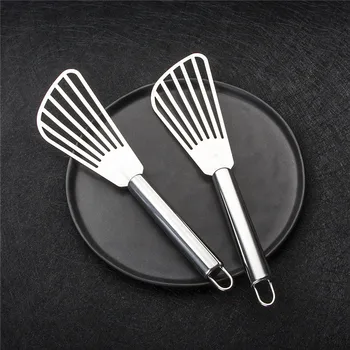 

Multi-Purpose Food Grade Stainless Steel Cooking Steak Shovel BBQ Burning Fried Fish Rice Shovel Spatula Baking tool