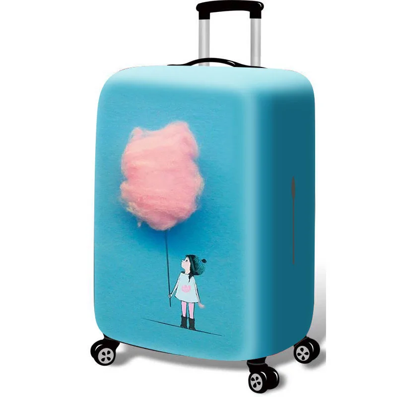 TRIPNUO Чехол для багажа с 3D рисунком, защитный чехол с милыми животными, эластичный чехол для 18-32 дюймов, XL, аксессуары для путешествий - Цвет: 61