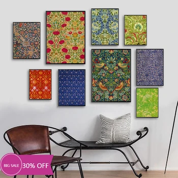 

Christmas Decoration Canvas Painting Posters William Morris English Craft Wall Art Picture Home Decor