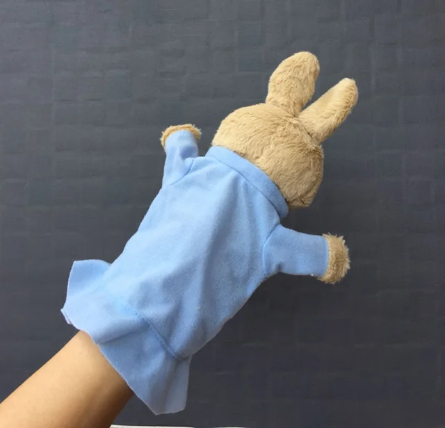 Cute rabbit soothing hand puppets, children's storytelling dolls, parent-child interaction plush toys 2