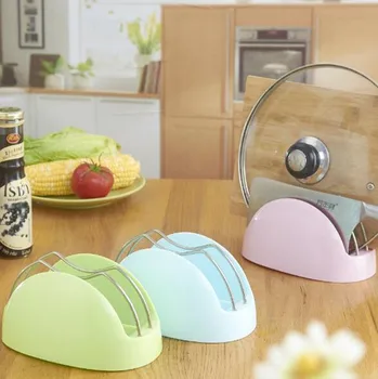 

Stylish Anvil Pot cover to store shelf knife frame, can be used to drain pot cover frame, tableware shelf pot