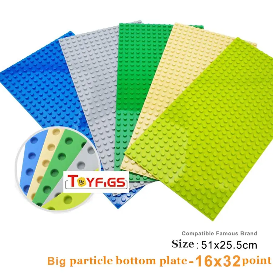 Legoing duplos 16*32 точки большие частицы классические базовые пластины аксессуары DIY