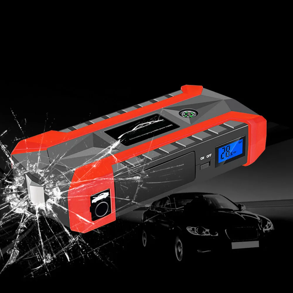 89800 мА/ч, 4USB автомобиль скачок стартер портативный Зарядное устройство Батарея Мощность банк бустер 12V пусковое устройство Водонепроницаемый Jump Starter