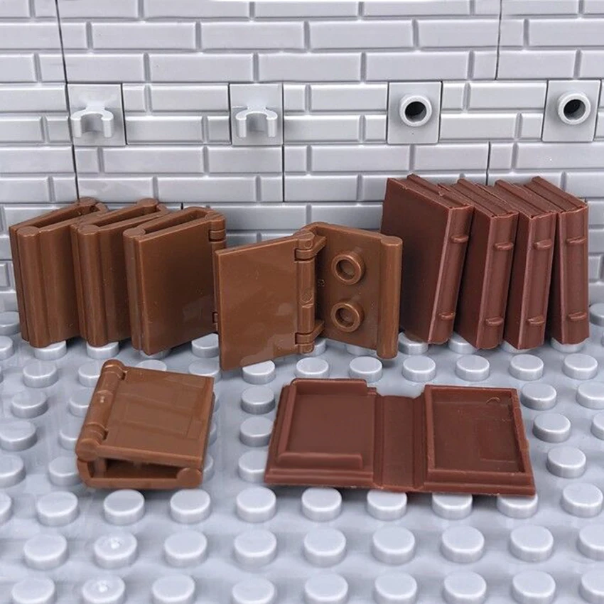 10Pcsset Legoed Books Building Blocks City MOC Figures Accessories Toy Book Model Bricks Parts DIY Baby Kids Gifts Toys (5)