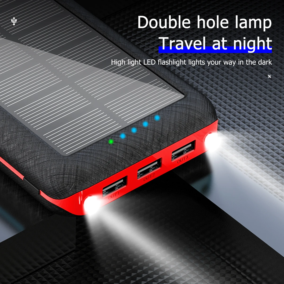 best power bank for iphone 80000mAh Qi Solar Wireless Power Bank with Triple USB Ports Portable Outdoor Mobile Phone Fast Charger for Xiaomi Samsung Iphone usb battery pack