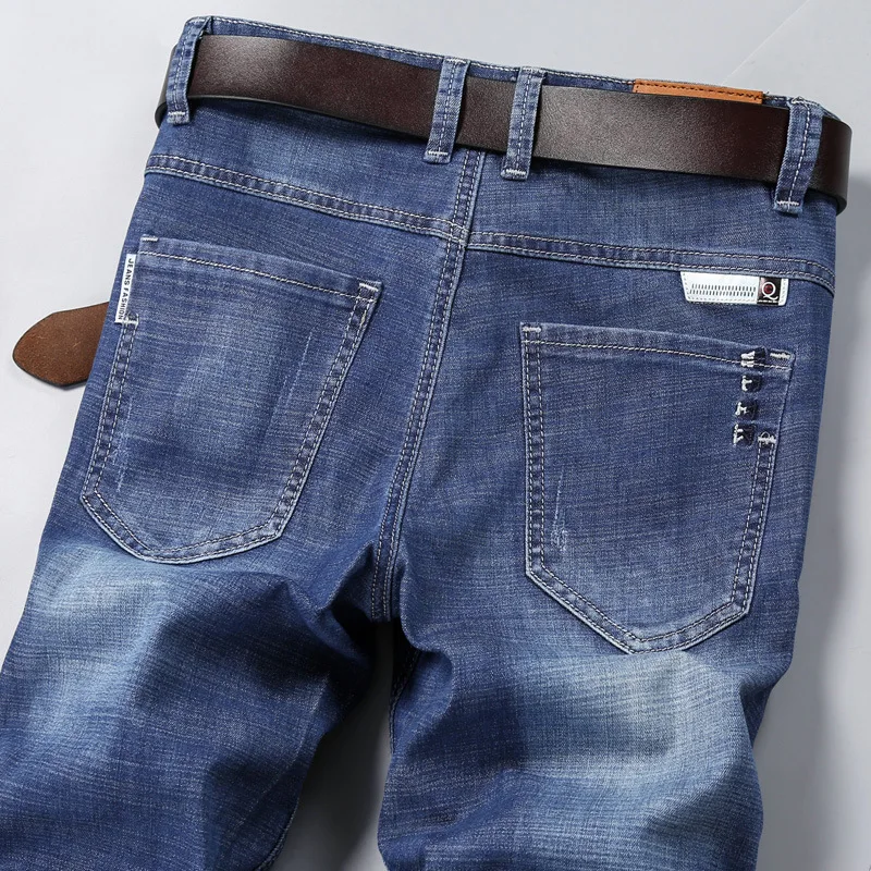 

2019 Summer New Style MEN'S Jeans Shorts Slim Fit Thin Korean-style Shorts Casual Breeches Men's