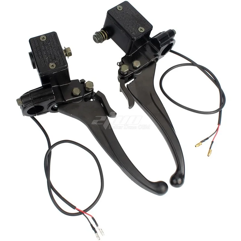 Motorcycle Left Right Brake Pump Front Master Cylinder Hydraulic Brake Lever For Go Kart Dirt Bike Four Wheel Scooter Buggy