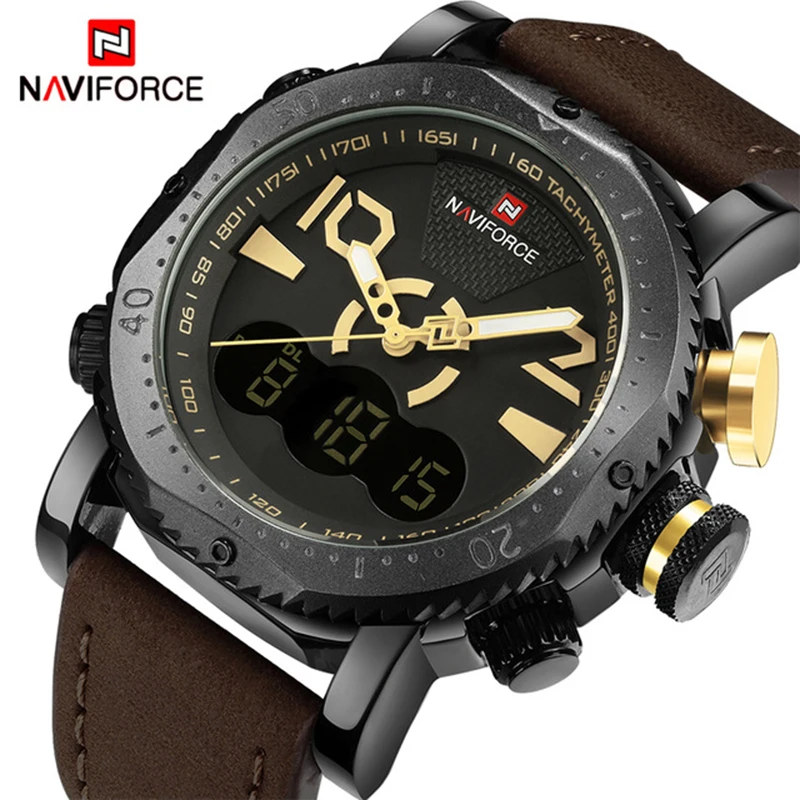

2020 Top Luxury Brand NAVIFORCE Men Sport Military Watches Men's Quartz Analog Digital Wrist Watch Man Clock Relogio Masculino