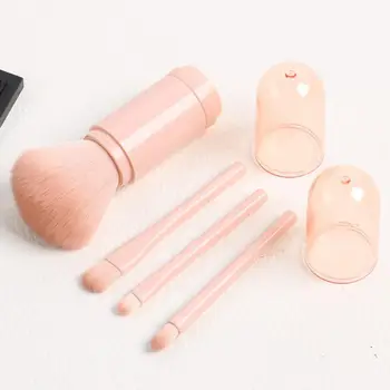 

4 In 1 Portable Makeup Brushes Soft Eye Shadow Powder Foundation Makeup Brushes Travel Or On A Business Trip Makeup Brush